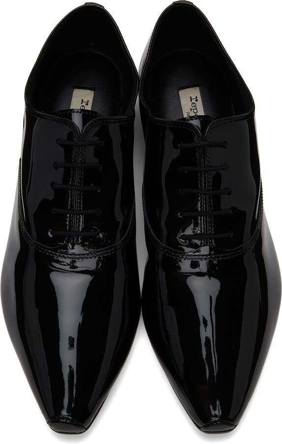 Repetto Black Patent Roy Oxfords
