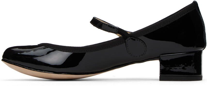 Repetto Black Rose Mary Jane Heels - Picture 4
