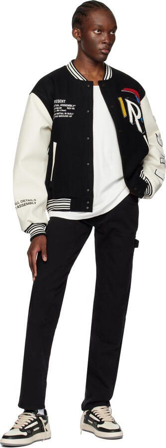 Represent Black  Off-White Reptor Low Sneakers - Picture 4