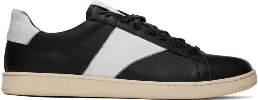 Rhude Black  White Court Sneakers - Picture 4
