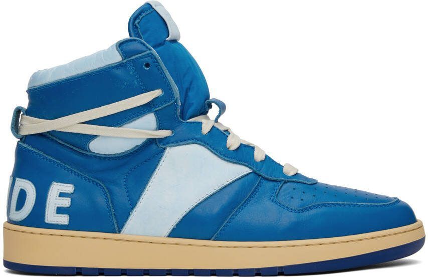 Rhude Blue Rhecess Hi Sneakers - Picture 5