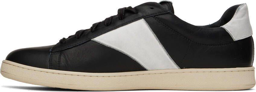 Rhude Black  White Court Sneakers - Picture 3