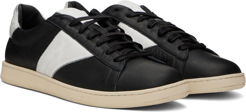 Rhude Black  White Court Sneakers - Picture 2