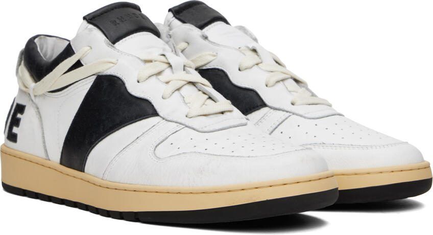 Rhude Black  White Rhecess Low Sneakers - Picture 2