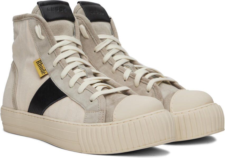 Rhude Off-White  Gray Bel Airs Sneakers - Picture 2