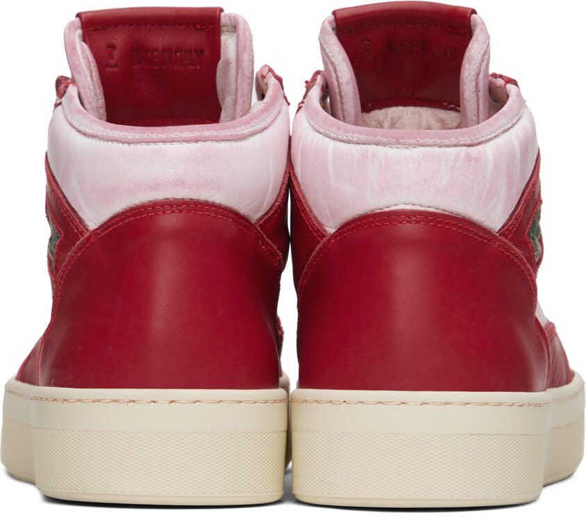 Rhude Red  White Cabriolets Sneakers
