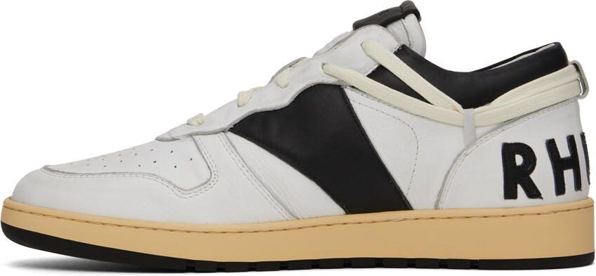 Rhude SSENSE Exclusive White  Black Rhecess Low Sneakers - Picture 5