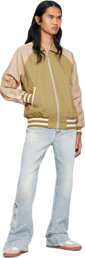 Rhude White  Beige High-Top Sneakers - Picture 4