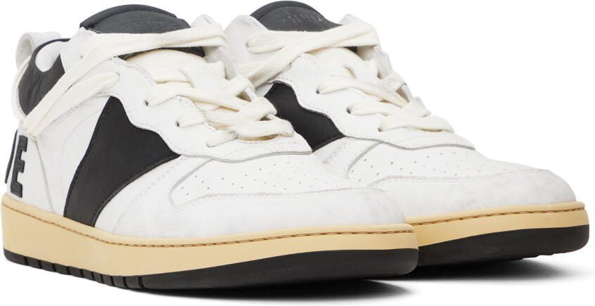 Rhude White  Black Rhecess Low Sneakers - Picture 2