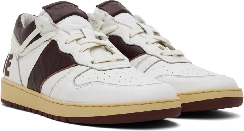 Rhude White  Brown Rhecess Low Sneakers - Picture 2