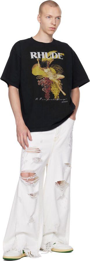 Rhude White  Green Rhecess Low Sneakers - Picture 12