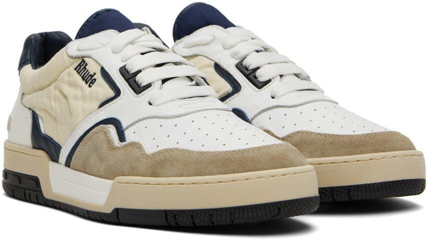 Rhude White  Navy Racing Sneakers - Picture 2
