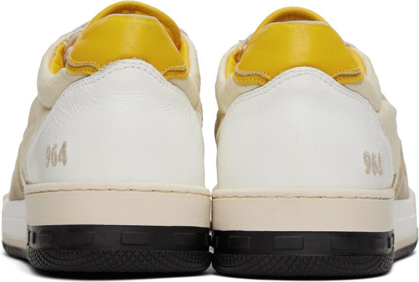 Rhude White  Yellow Racing Sneakers