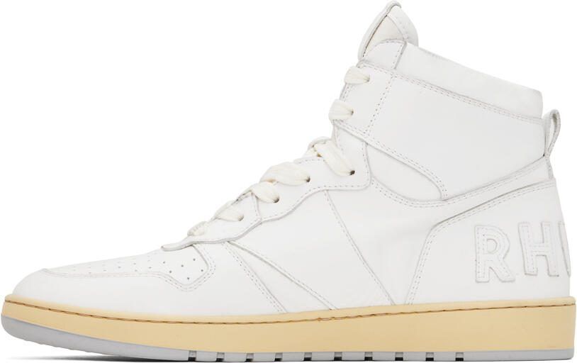 Rhude White  Green Rhecess Low Sneakers - Picture 8