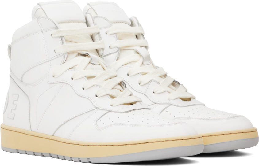 Rhude White  Green Rhecess Low Sneakers - Picture 5