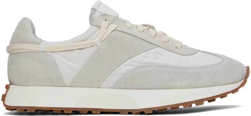 Rhude White  Gray Runner Sneakers - Picture 5
