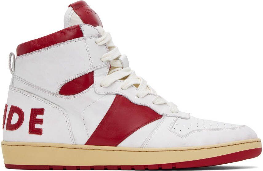 Rhude White  Green Rhecess Low Sneakers - Picture 15