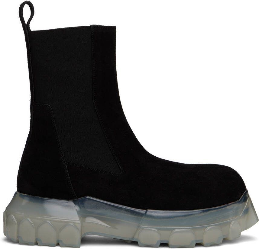 Rick Owens Black Beatle Bozo Tractor Boots - Picture 5