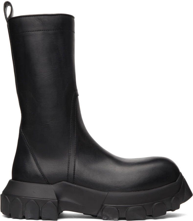 Rick Owens Black Creeper Bozo Tractor Boots - Picture 5