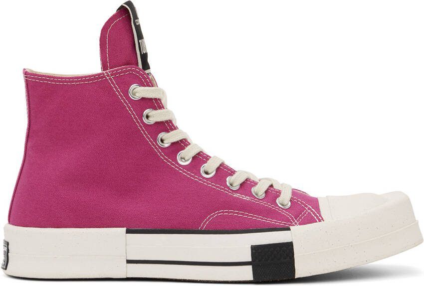 Rick Owens DRKSHDW Gray Converse Edition TURBODRK Chuck 70 Sneakers - Picture 3