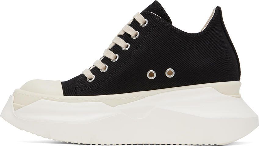 Rick Owens DRKSHDW Black  White Abstract Low Sneakers - Picture 3