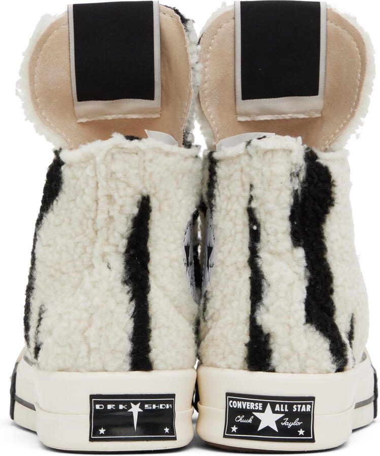 Rick Owens DRKSHDW Black  White Converse Edition Turbodrk Sneakers - Picture 5