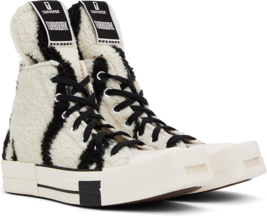 Rick Owens DRKSHDW Black  White Converse Edition Turbodrk Sneakers - Picture 2