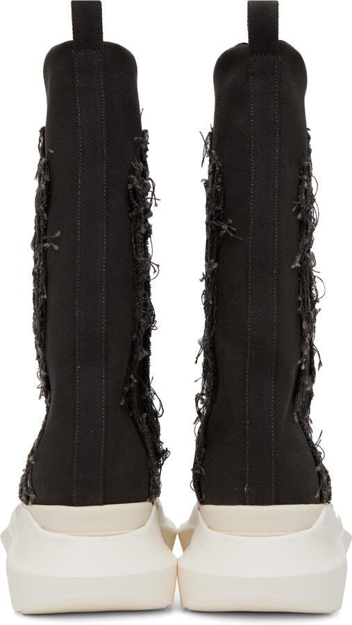 Rick Owens DRKSHDW Black Slashed Fogachine Sneakers - Picture 3