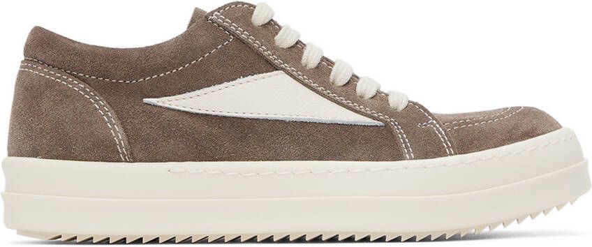Rick Owens Kids Gray  Off-White Vintage Sneakers - Picture 4