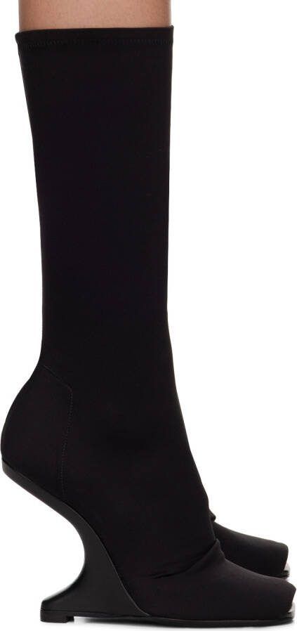 Rick Owens Lilies Black Cantilever 11 Boots - Picture 5