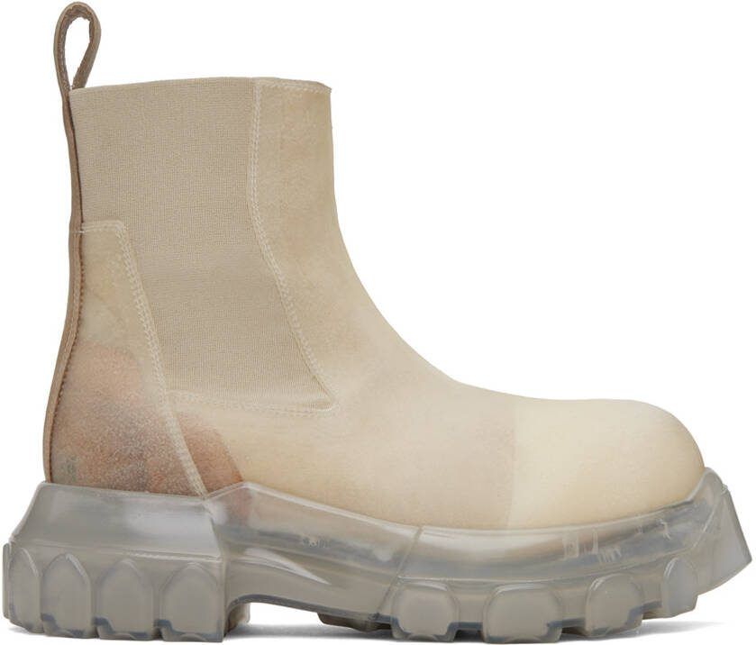 Rick Owens Off-White Beatle Bozo Tractor Boots - Picture 5