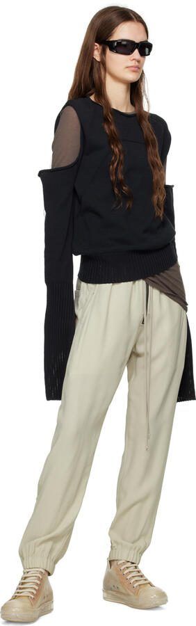 Rick Owens Beige Transparent Sneakers - Picture 4