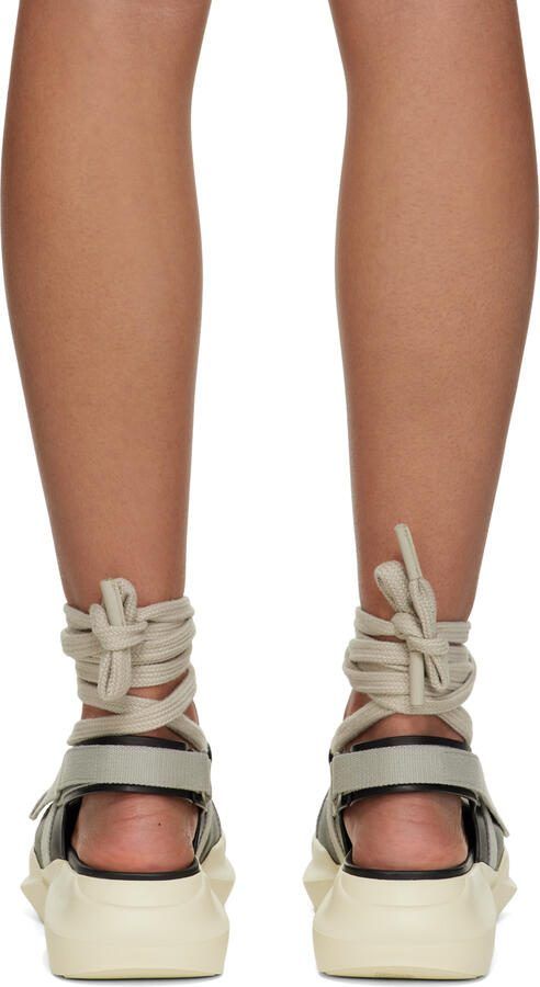 Rick Owens Black  Off-White Geth Sandals - Picture 3