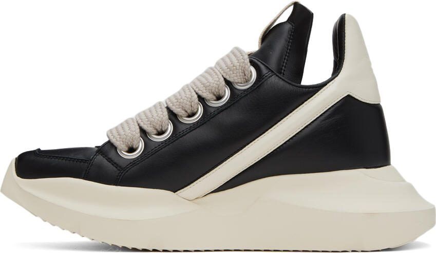 Rick Owens Black  Off-White Geth Sneakers - Picture 3