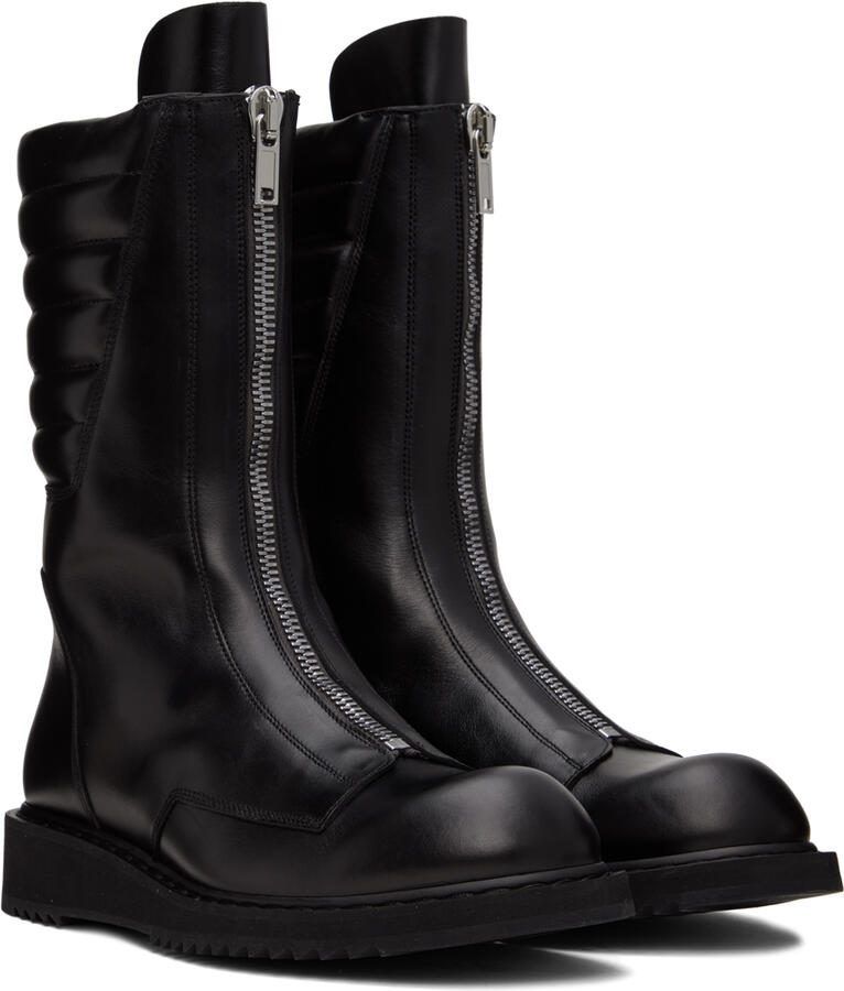 Rick Owens Black Basket Creeper Boots - Picture 2
