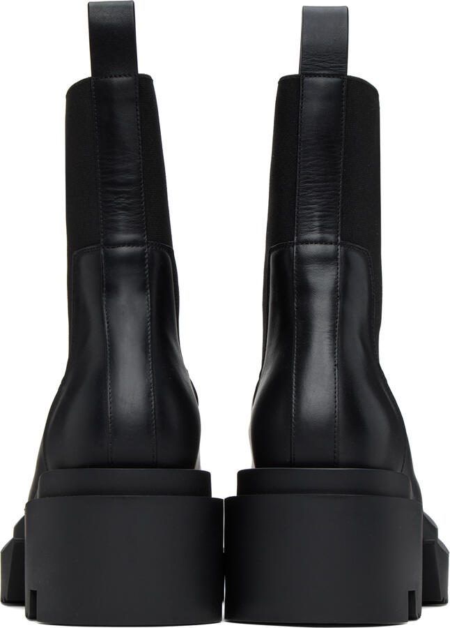 Rick Owens Black Beatle Bogun Boots - Picture 4