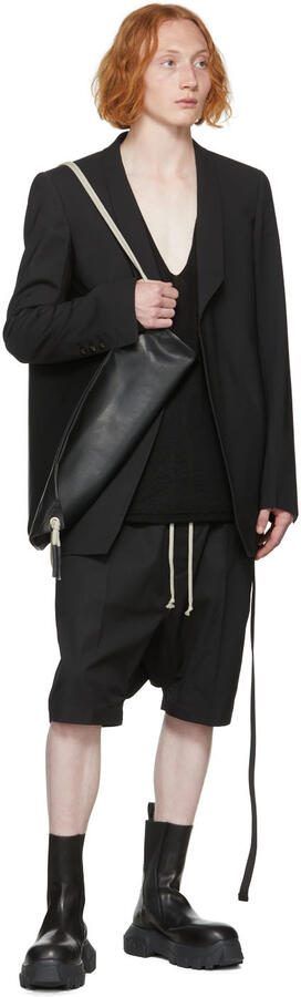 Rick Owens Black Beatle Bozo Tractor Boots - Picture 4