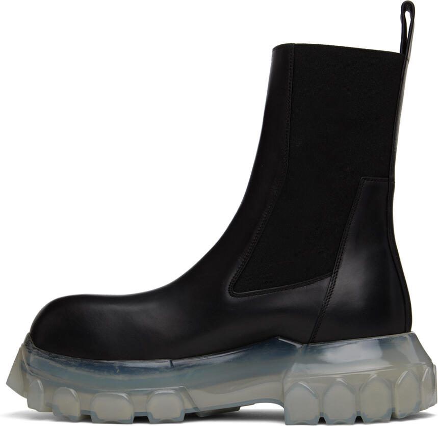 Rick Owens Black Beatle Bozo Tractor Boots - Picture 2