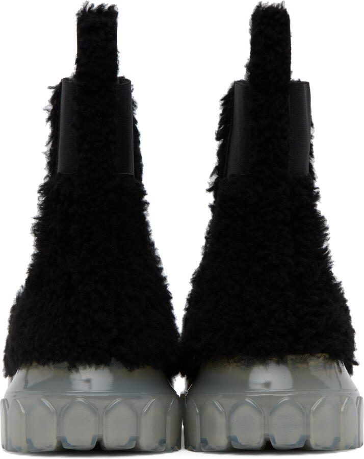 Rick Owens Black Beatle Bozo Tractor Boots - Picture 3