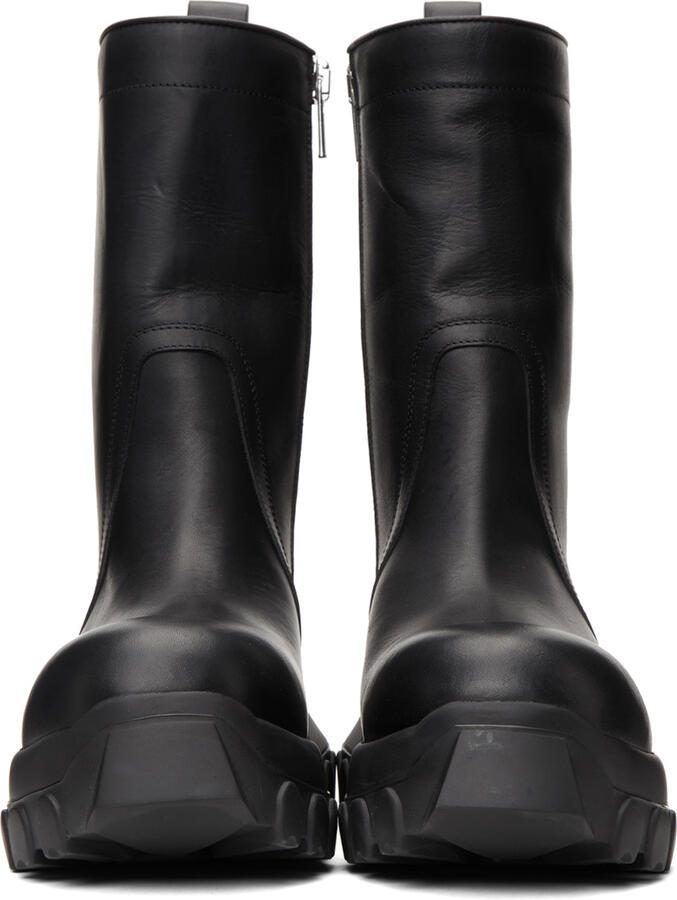 Rick Owens Black Creeper Bozo Tractor Boots - Picture 2