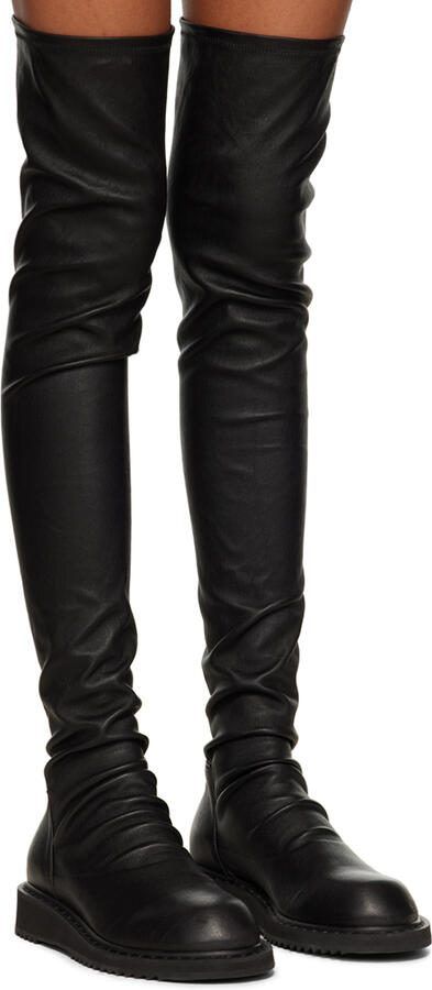 Rick Owens Black Creeper Stocking Boots