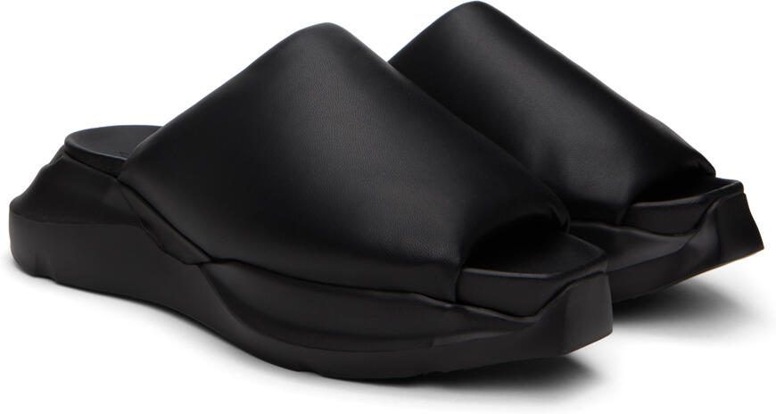 Rick Owens Black Geth Slides - Picture 2
