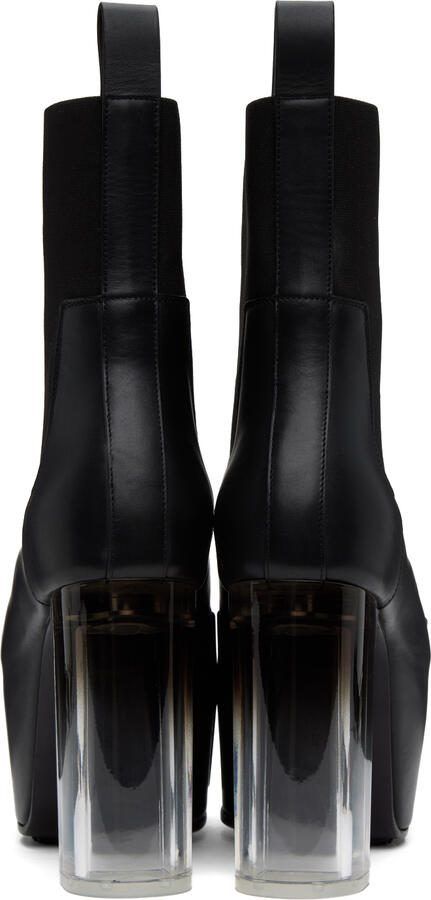 Rick Owens Black Grilled Boots - Picture 3