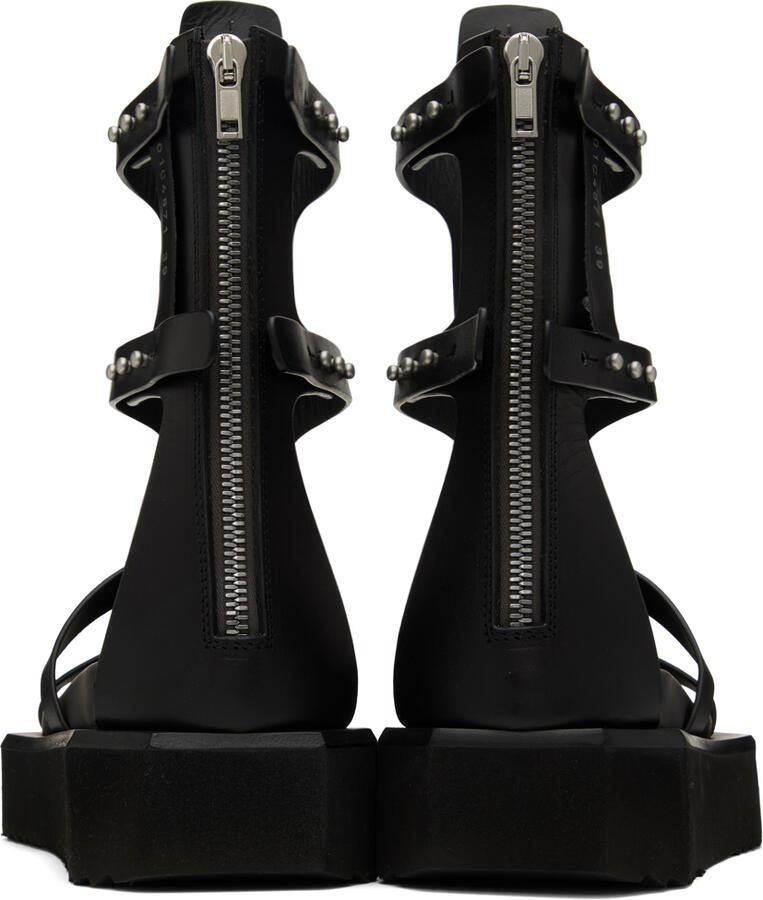 Rick Owens Black Turbo Spartan Sandals - Picture 2
