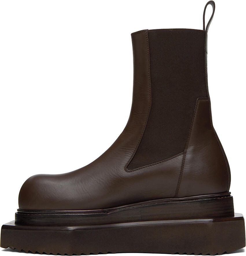 Rick Owens Brown Beatle Turbo Cyclops Boots - Picture 2