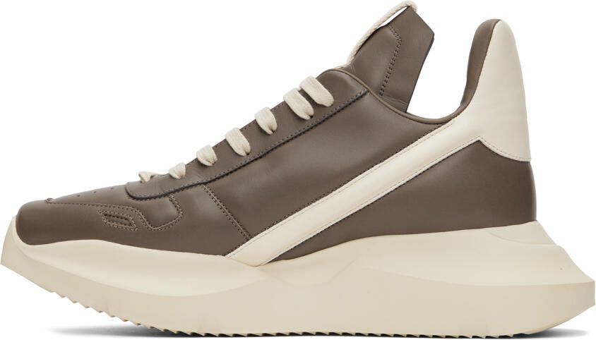 Rick Owens Gray  Off-White Geth Sneakers - Picture 3