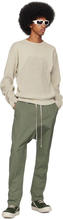 Rick Owens Green  Off-White Geobasket Sneakers - Picture 4