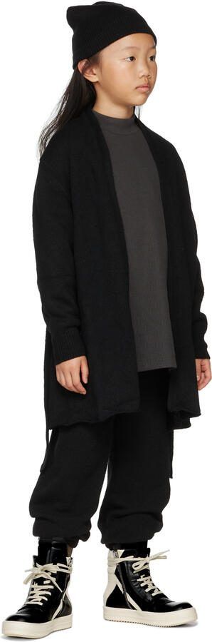 Rick Owens Kids Black  Off-White Geobasket Sneakers - Picture 4