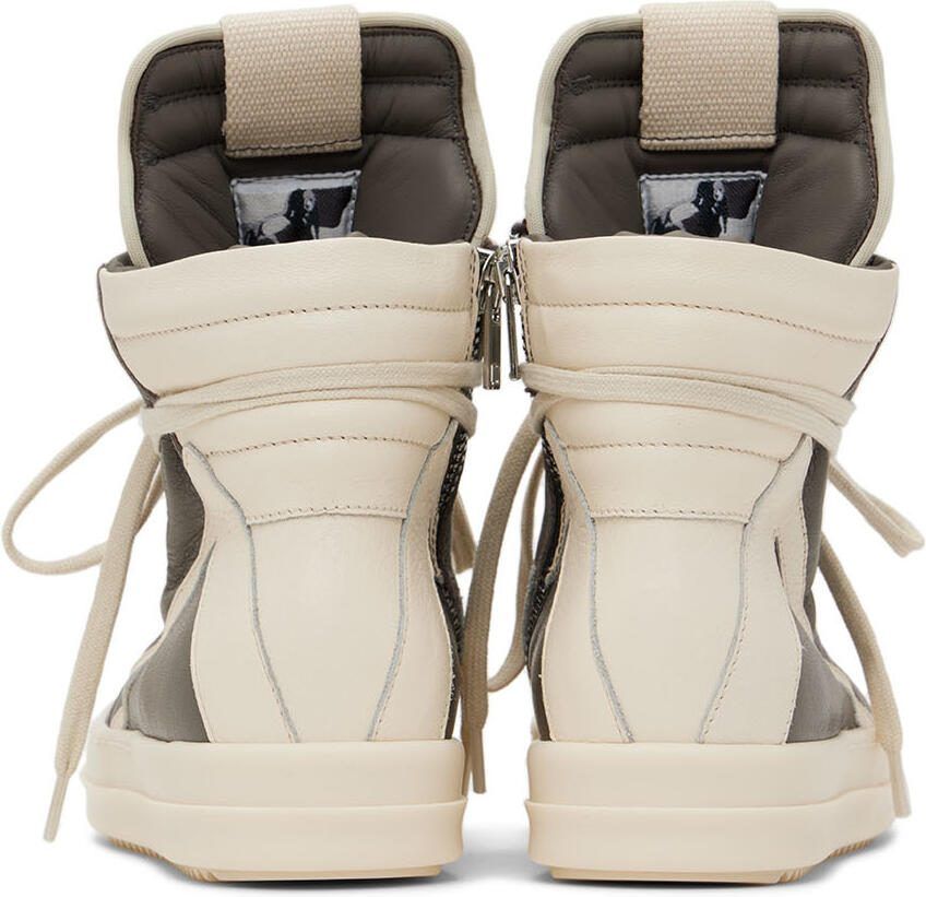 Rick Owens Kids Gray  Off-White Geobasket Sneakers