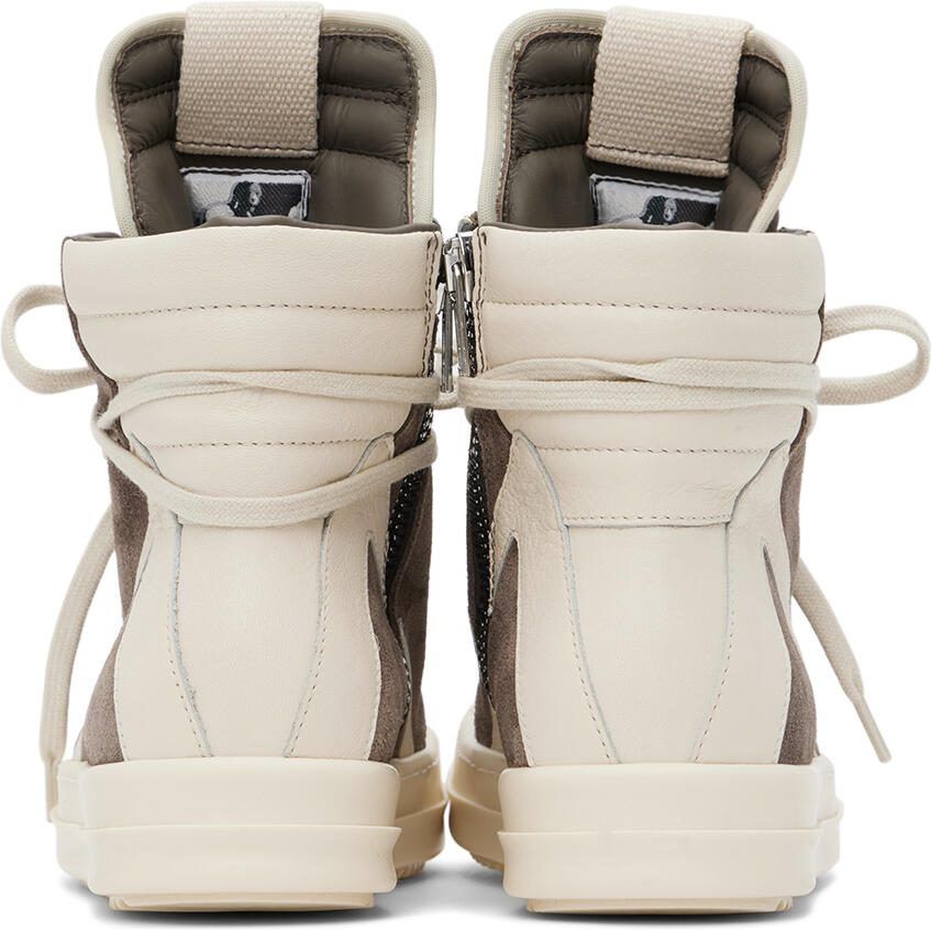 Rick Owens Kids Gray  Off-White Geobasket Sneakers